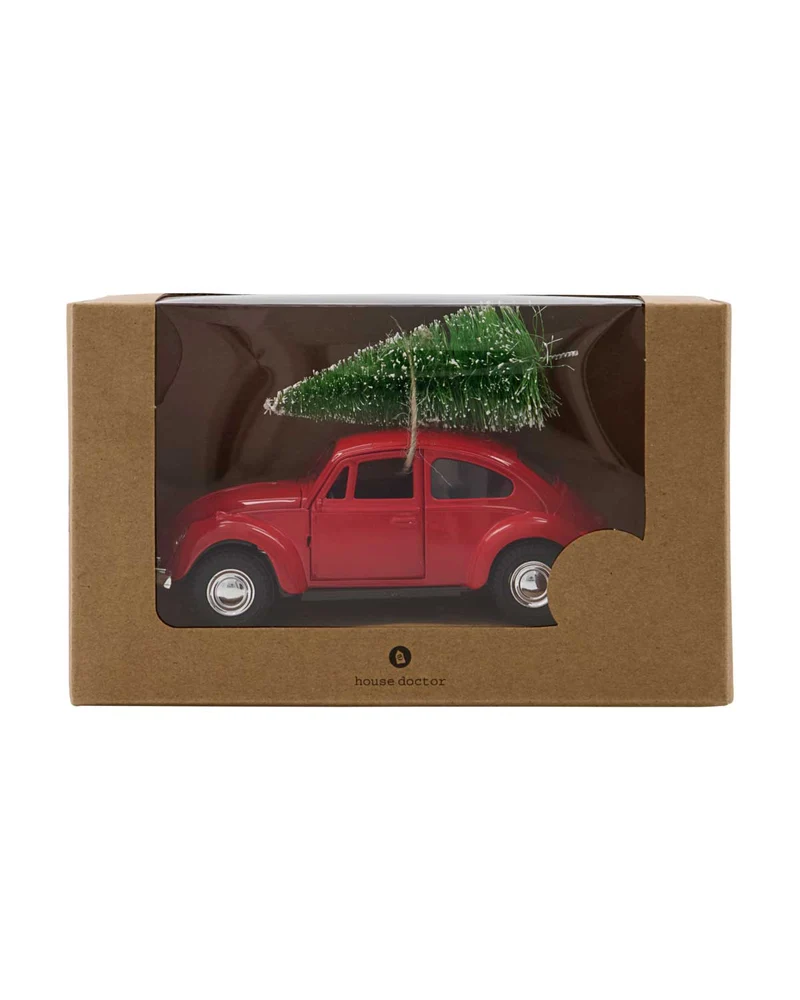 Weihnachtsauto Xmas Rot 12,5 cm