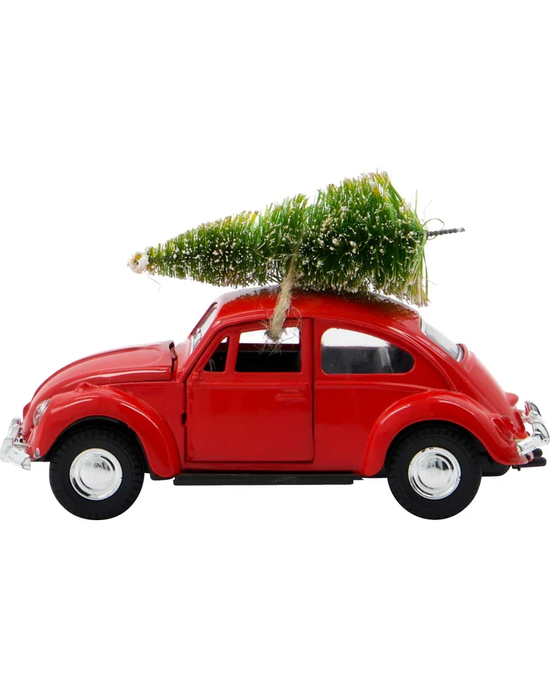 Weihnachtsauto Xmas Rot 12,5 cm