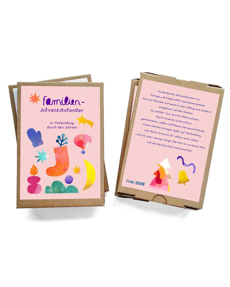 Adventskalender-Karten Familienadventskalender