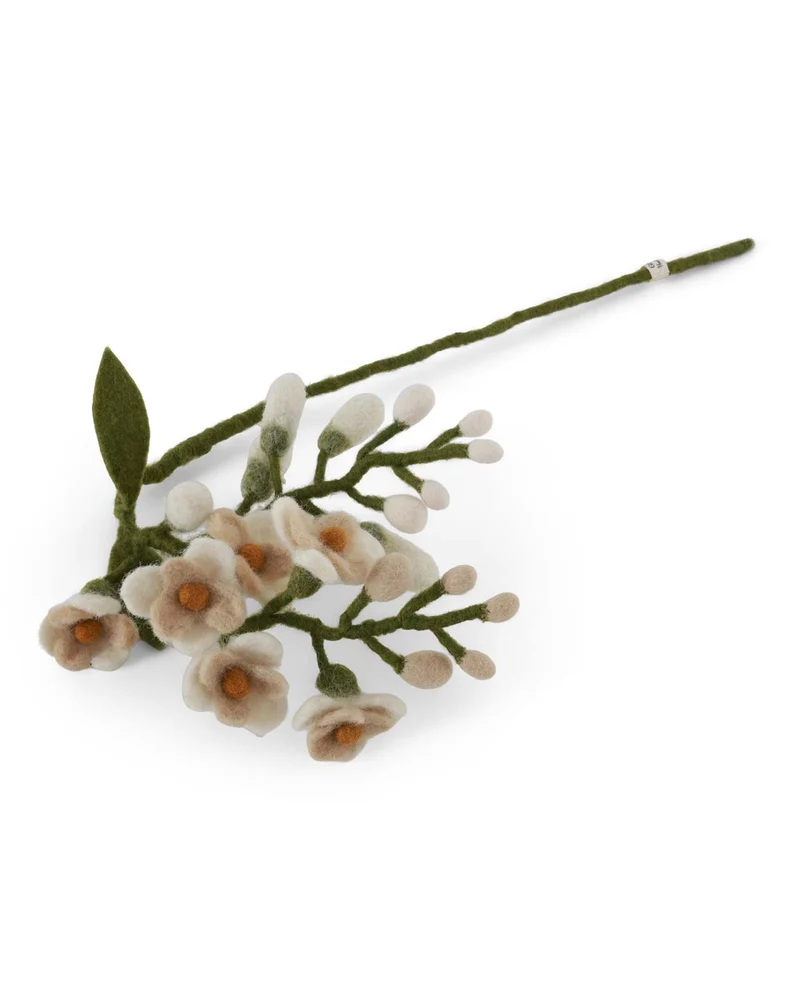 Blauregen Filzblume Weiss 35 cm