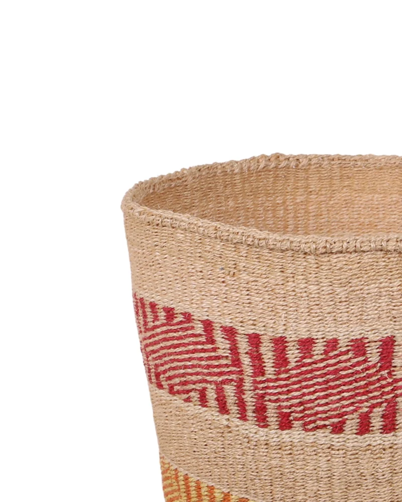 NDOO: Red, Orange and Yellow Sisal Basket