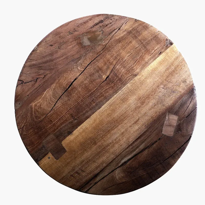 Rustikaler Hocker aus Altholz – Farmwood