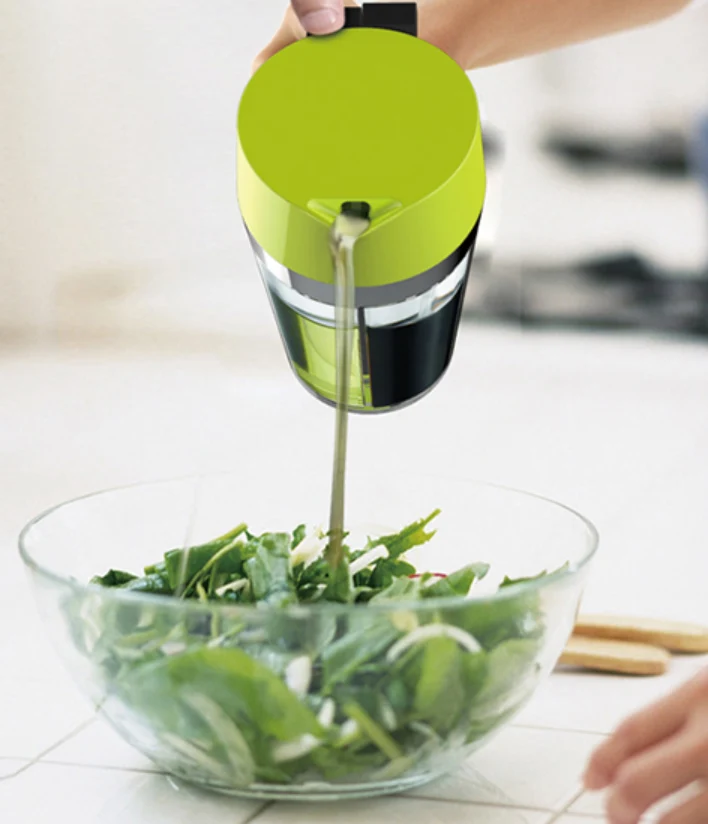 Ölkännchen mit Aromaeinsatz, 150ml, Ölspender, Ölflasche mit Infuser, Küchen-Accessoire