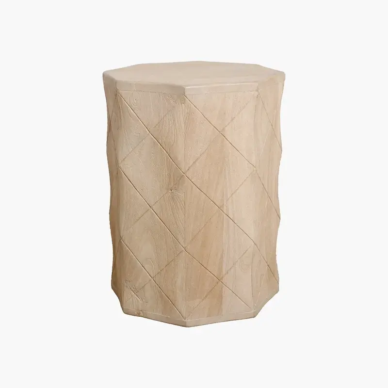Hocker aus Mangoholz Pacific – Beistelltisch aus Holz