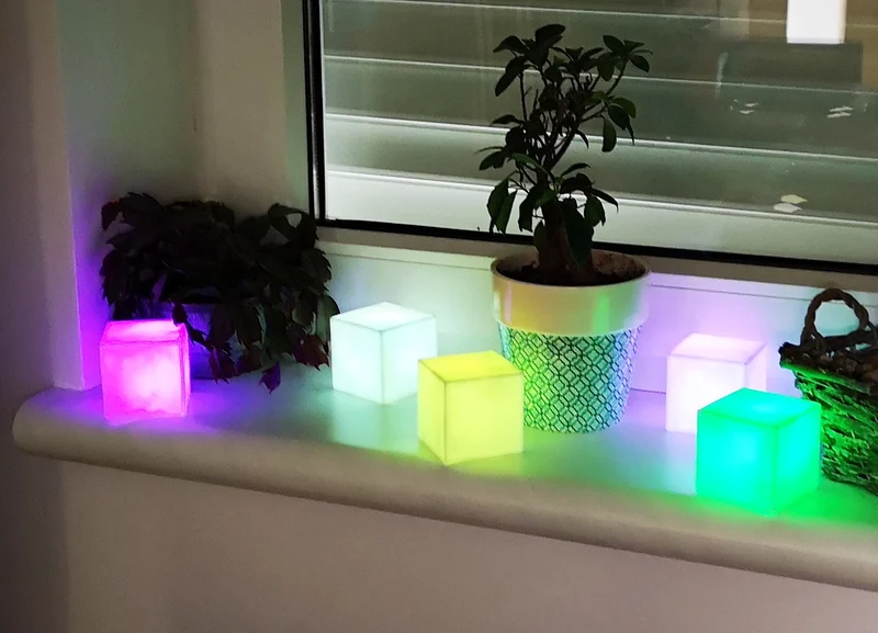 LED Stimmungslicht "Würfel", 10tlg., mit Farbwechsel, sparsame LED Technologie