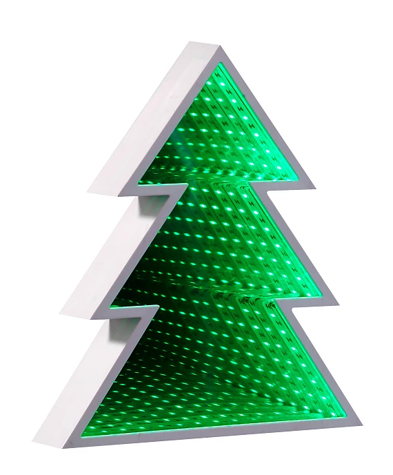 LED Spiegelleuchte Infinity "Tannenbaum", Weihnachtsdekoration, sparsame LED Technologie