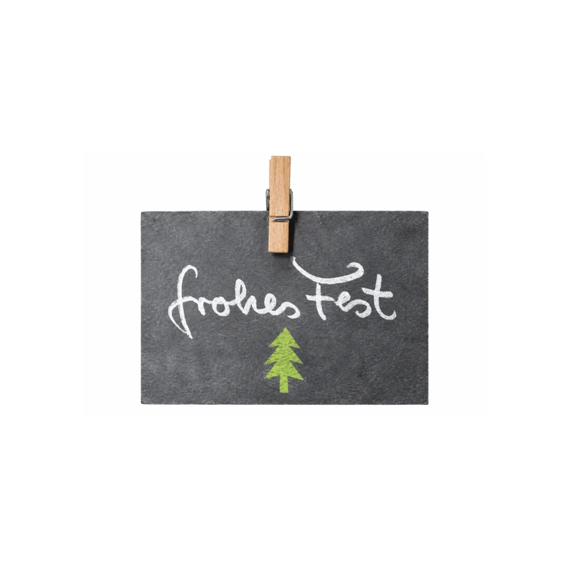 Karte mit Klammer - Frohes Fest *RESTPOSTEN