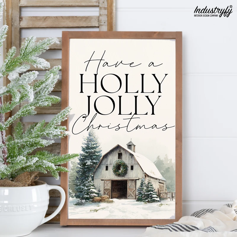 Landhaus Schild | Have a Holly Jolly Christmas