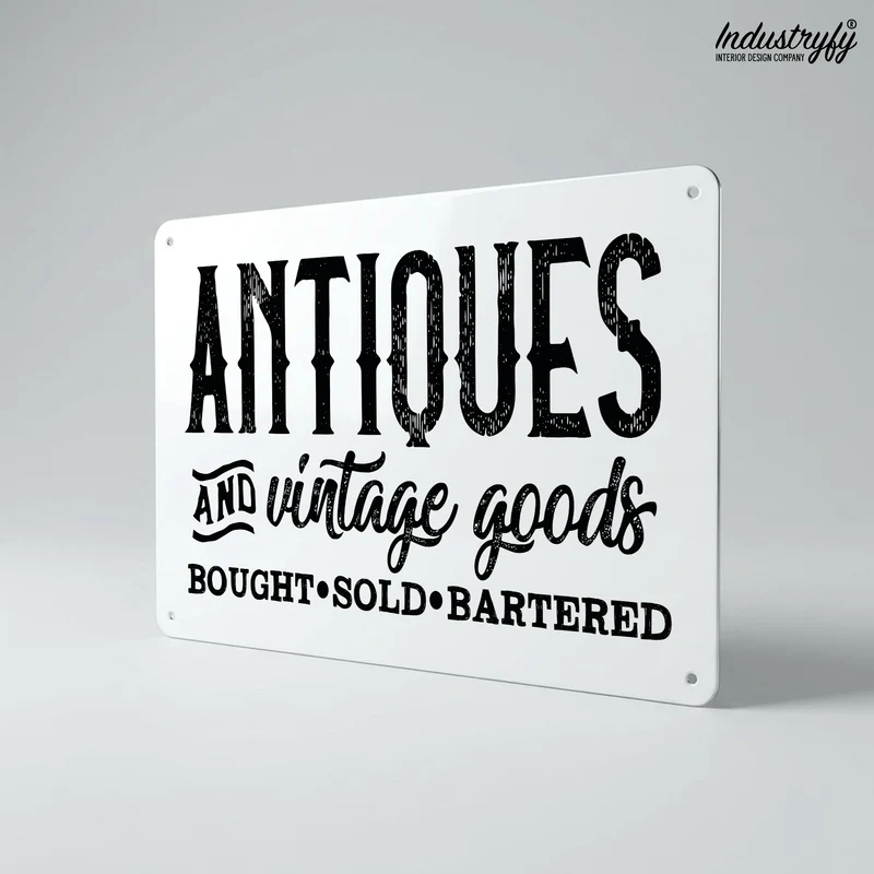 Metallschild | Antiques and vintage goods