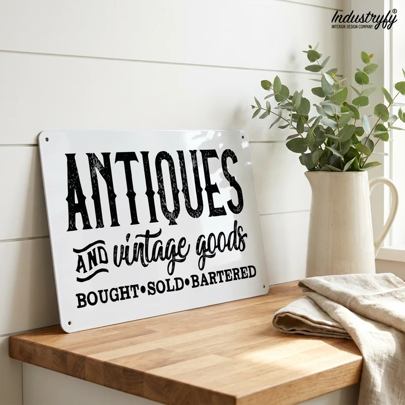 Metallschild | Antiques and vintage goods