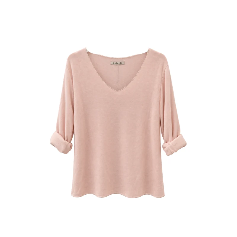 Langarm Shirt - COLETTE - rosa