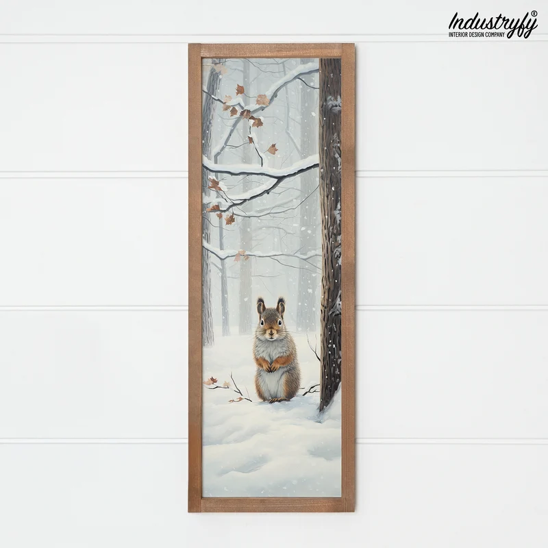 Landhaus Schild | Winter Eichhörnchen