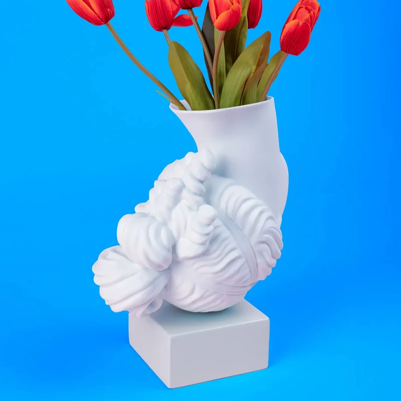 Seletti Amor Volat – Kopf Vase aus weißem Porzellan