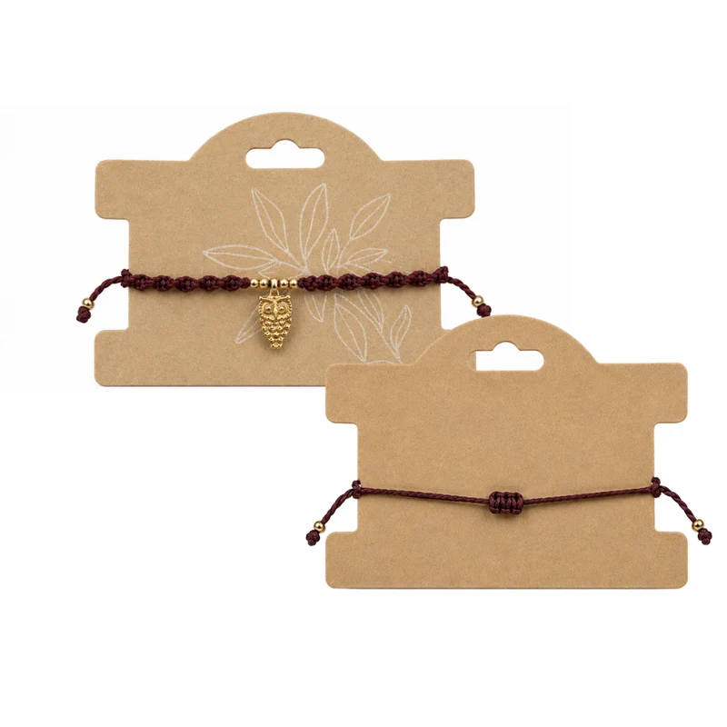 Armband Eule - bordeaux