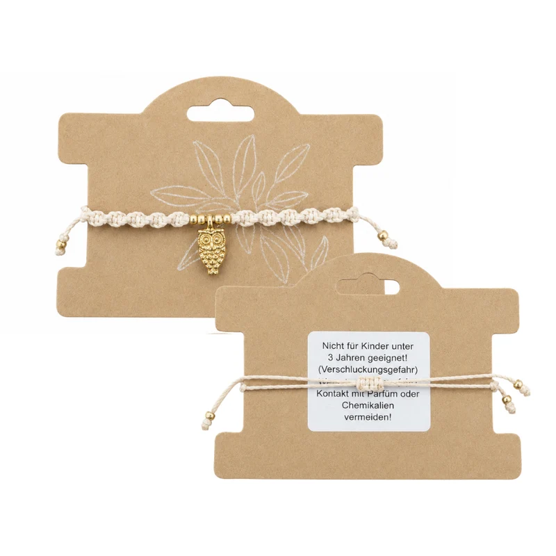 Armband Eule - weiß