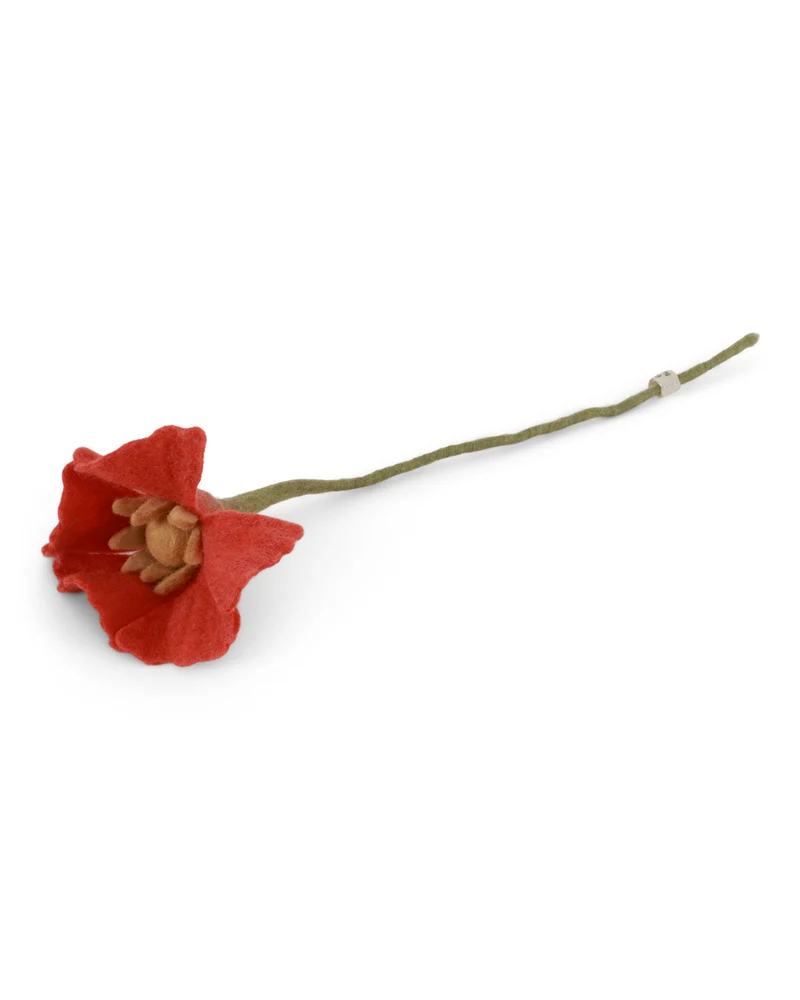 Mohn Filzblume 34 cm