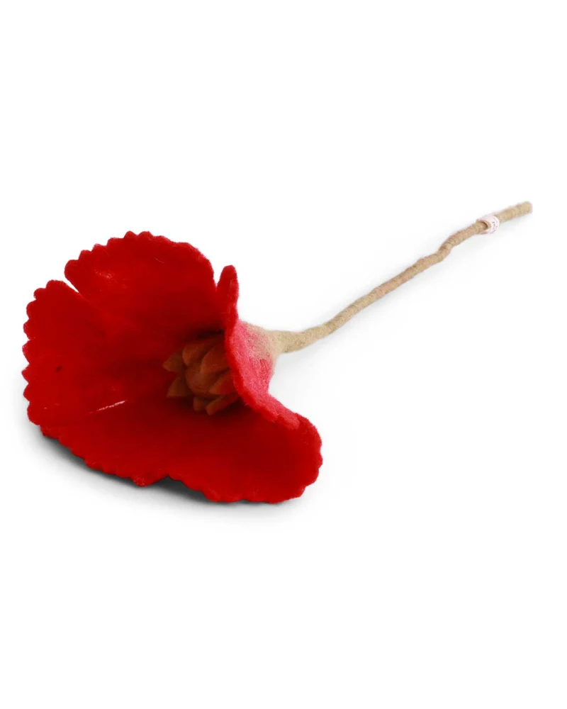 Mohn Filzblume 34 cm