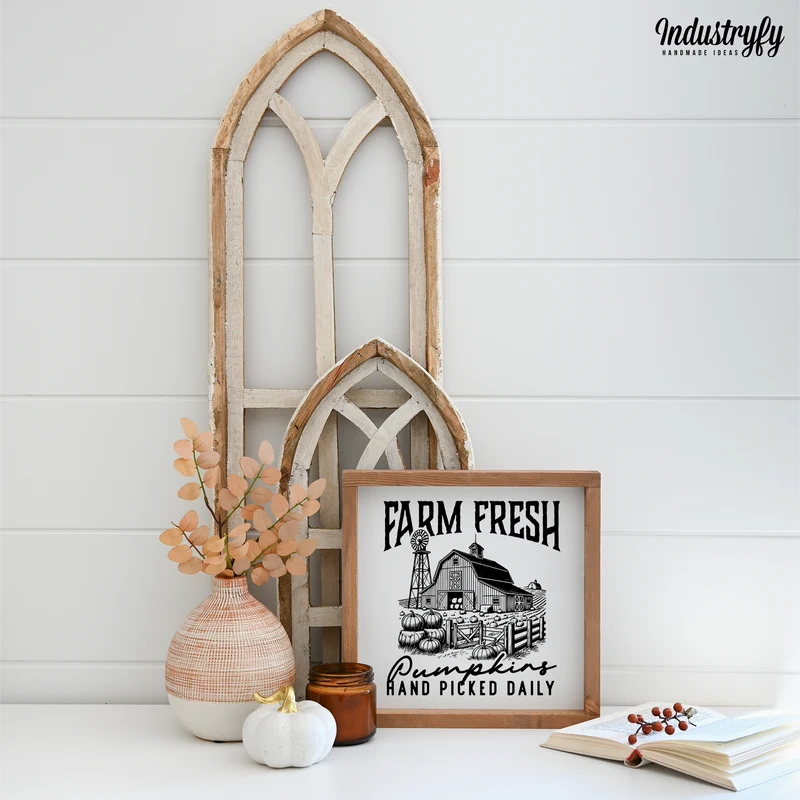 Landhaus Schild | Farm Fresh Pumpkins No9