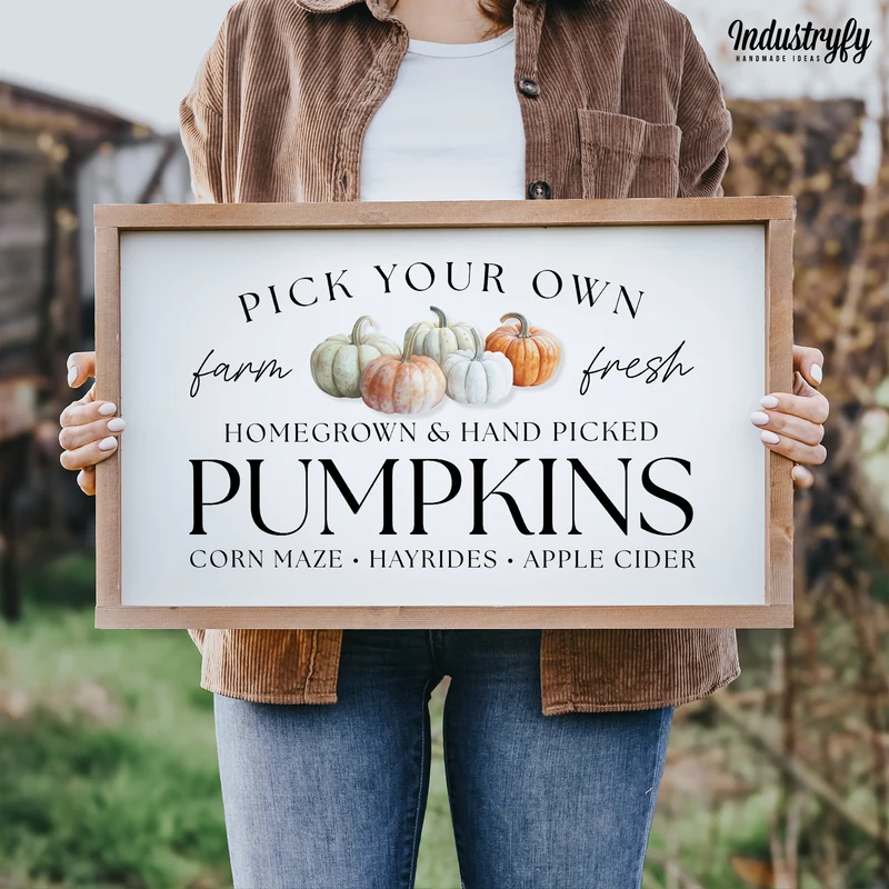 Landhaus Schild | Handpicked Pumpkins