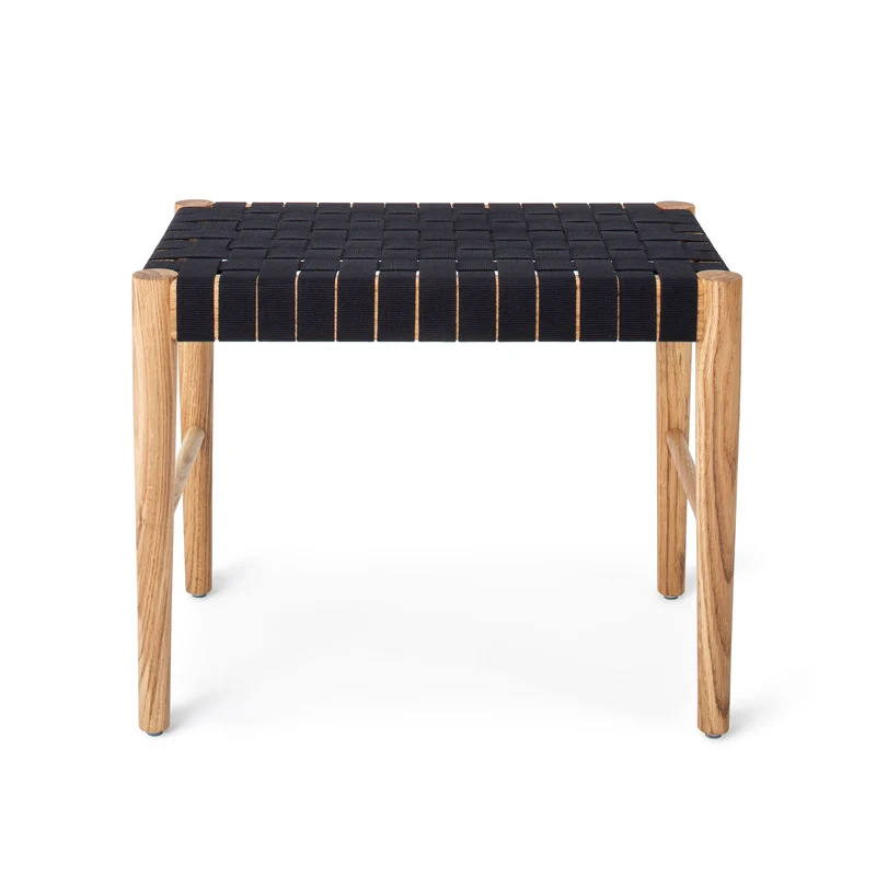 Hocker Zenica [Naturgeölte Eiche & Schwarz]