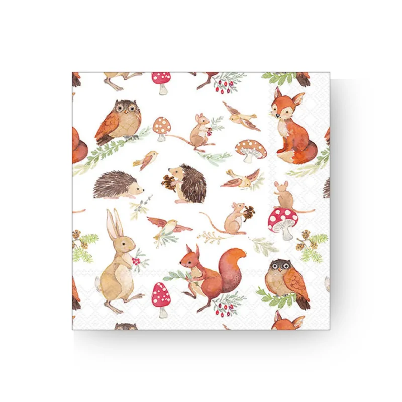 Papierserviette M - Woodland Animals