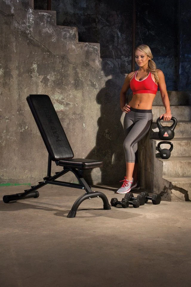 Iron Gym Hantelbank, Schrägbank, Flachbank, verstellbare Trainingsbank