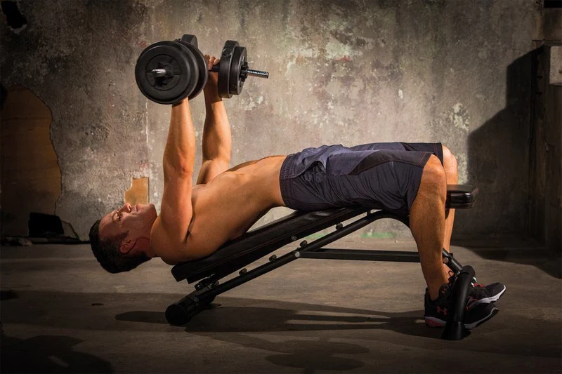 Iron Gym Hantelbank, Schrägbank, Flachbank, verstellbare Trainingsbank