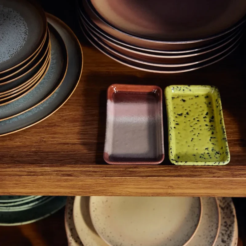 HKliving 70s Ceramics XS Tablett – Stoneware Einzelstück