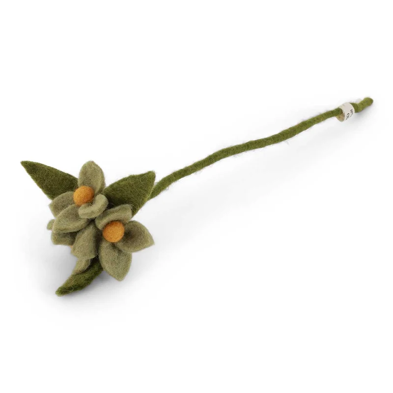 Kleine Blüten am Zweig Filzblume 35 cm