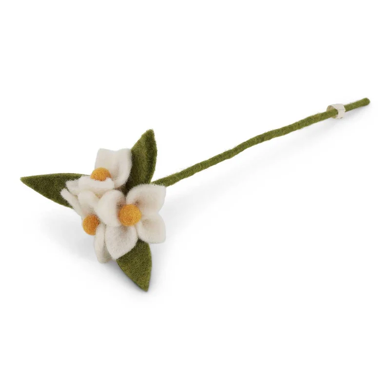 Kleine Blüten am Zweig Filzblume 35 cm