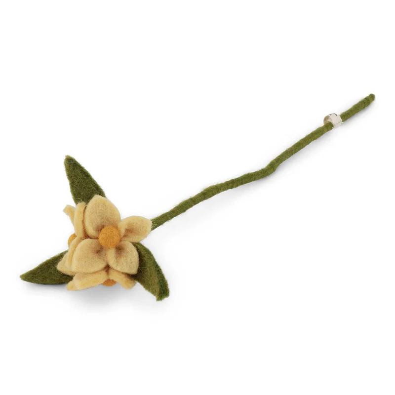 Kleine Blüten am Zweig Filzblume 35 cm