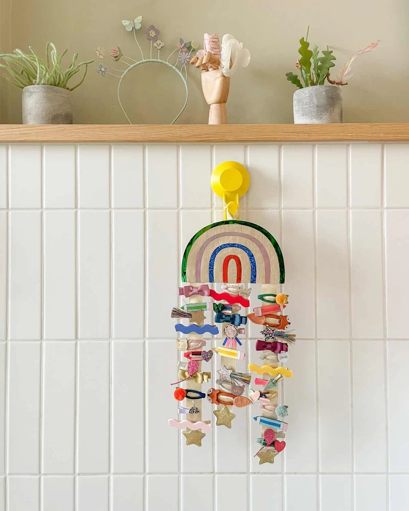Regenbogen Haarklammern-Organizer