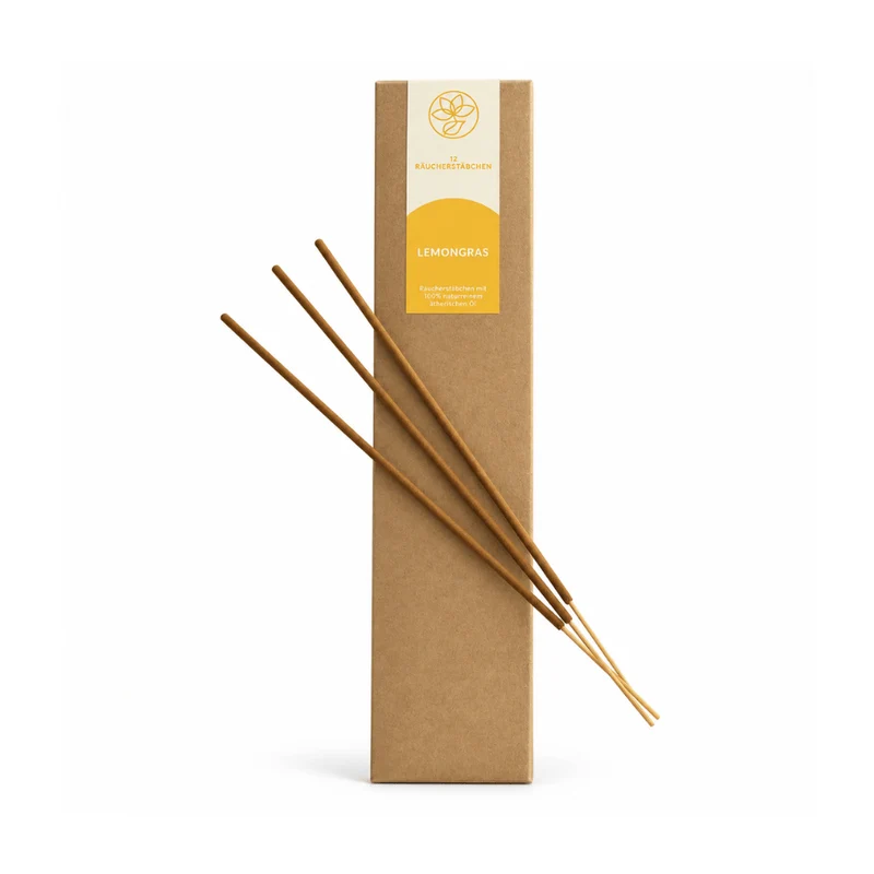 Räucherstäbchen - Lemongras - mit 100% naturreinem ätherischen Öl