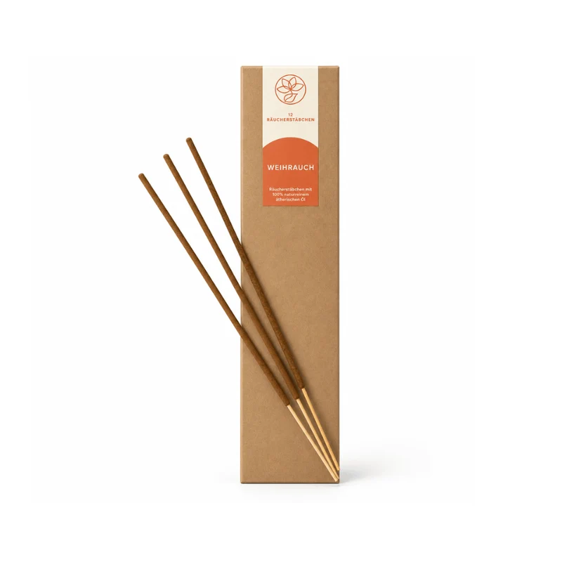 Räucherstäbchen - Weihrauch - mit 100% naturreinem ätherischen Öl