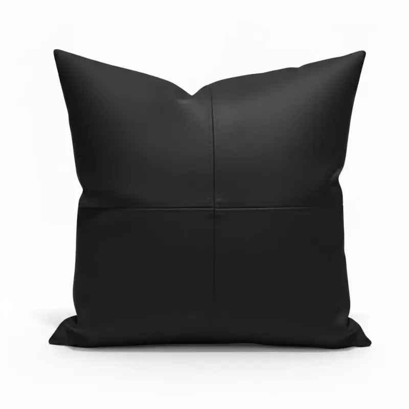 Kunstleder-Kissen 40x40 cm | Comfort Glattleder-Optik