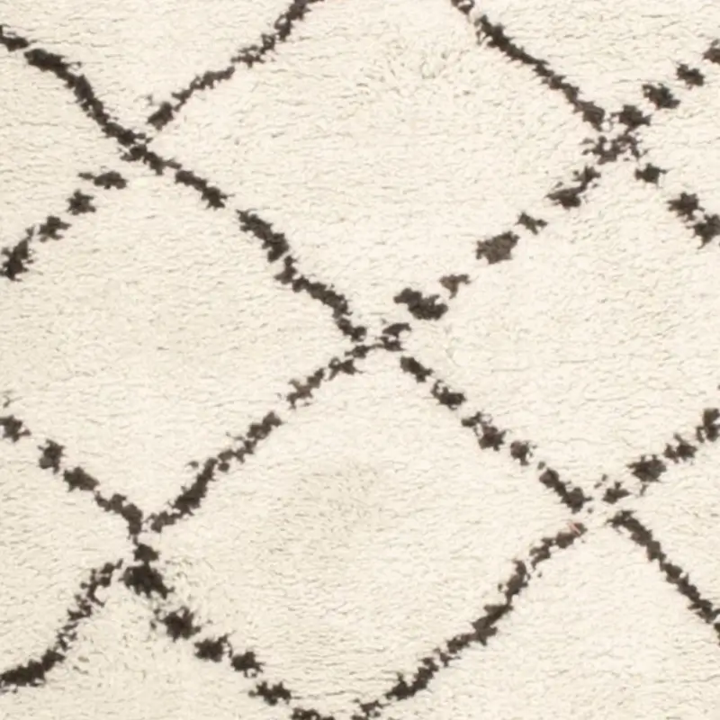 Teppich mit Rautenmuster Beige Casablanca