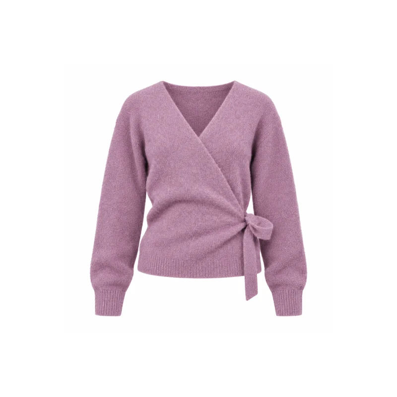Wickeljacke Strick - Flieder