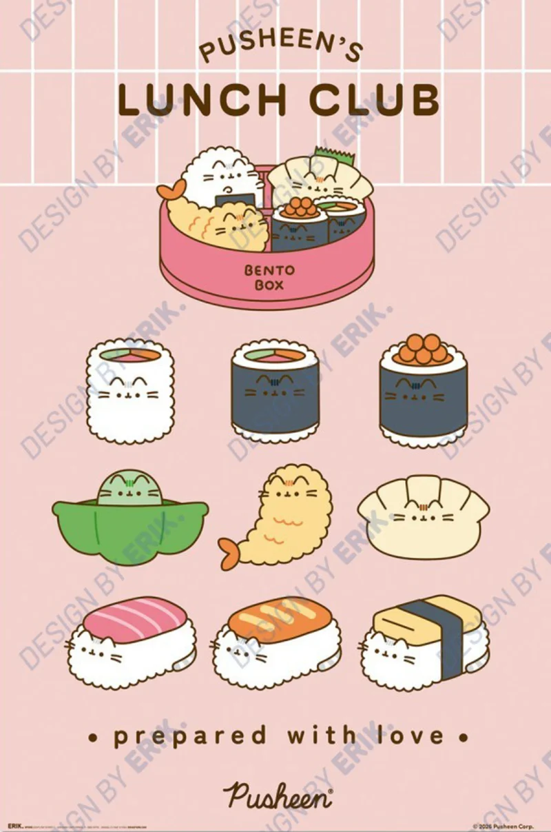 Poster Pusheen - Sushi Roll 61x91,5cm