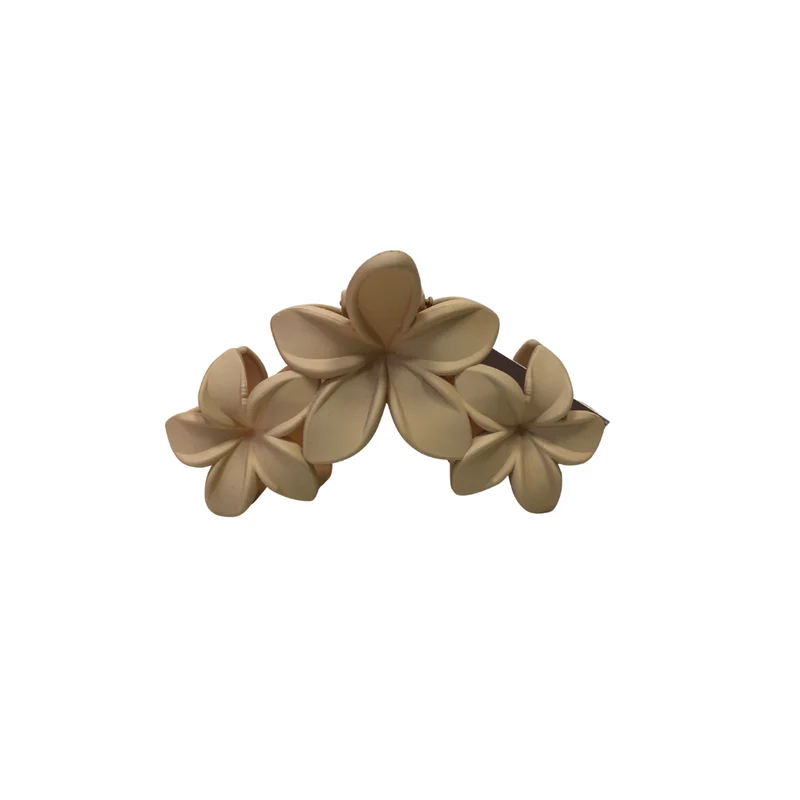 Haarspangen 3-Blüten Creme