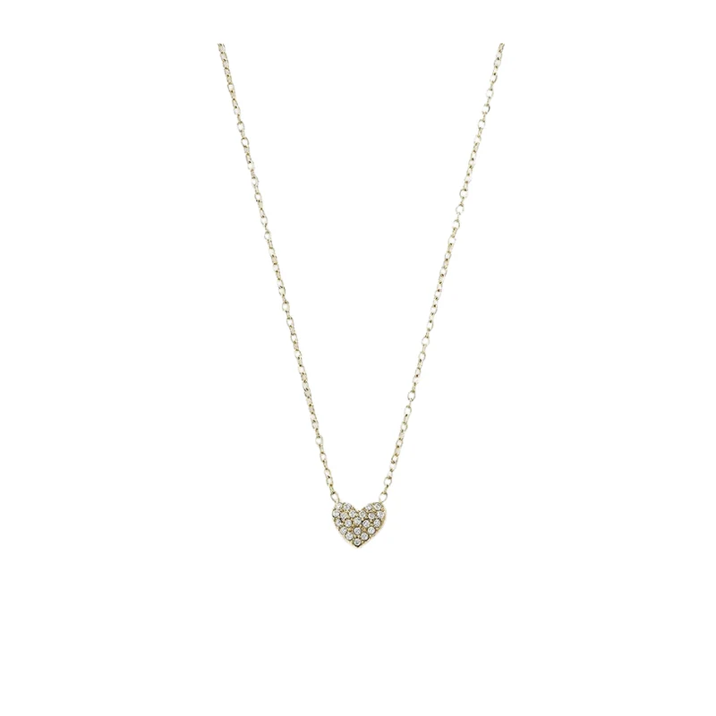 Kette - Herz Strass gold