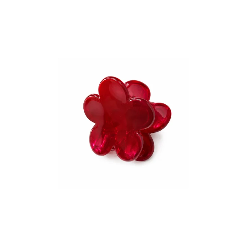 Haarspange - Blume rot