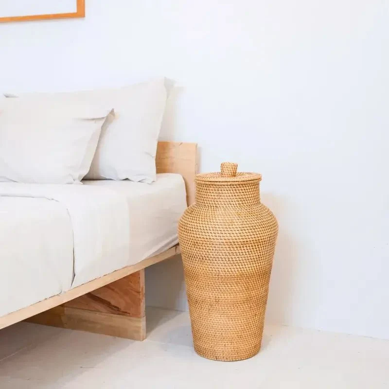 Bodenvase aus Rattan Kidung