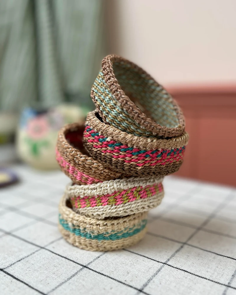 Mini Sisal Trinket Basket