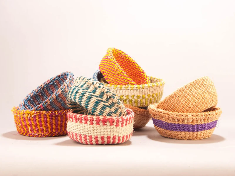 Mini Sisal Trinket Basket