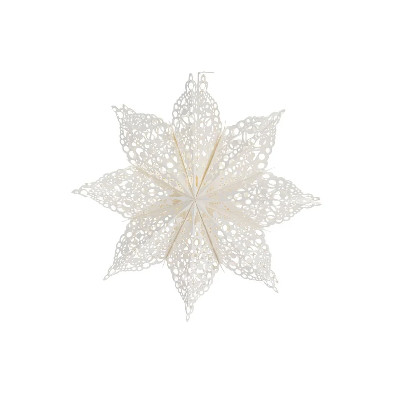 Weihnachtsstern Clip Papier Weihnachtsdeko Weiss