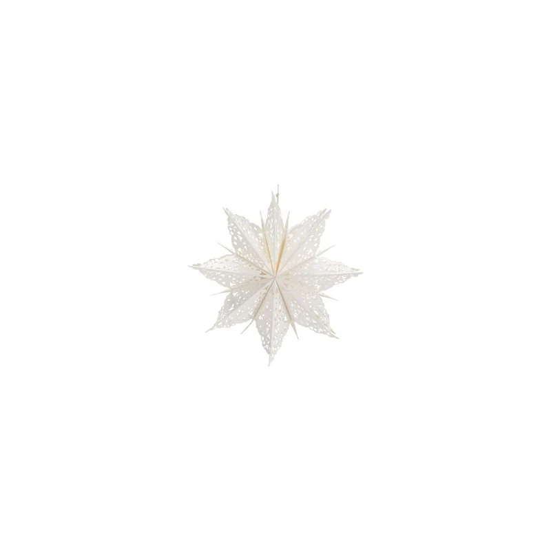 Weihnachtsstern Clip Papier Weihnachtsdeko Weiss