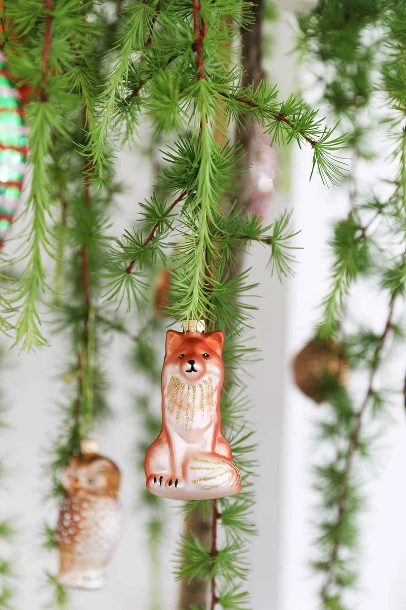 Waldtier Baumschmuck Glas