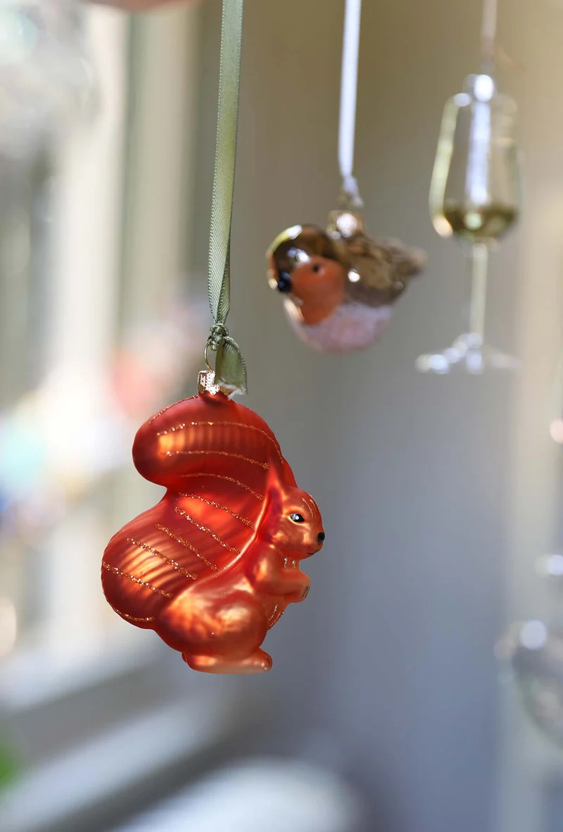 Waldtier Baumschmuck Glas