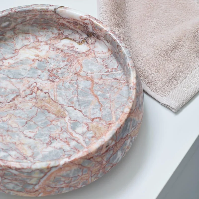 Dekoschale creme-beige Marmor Orion