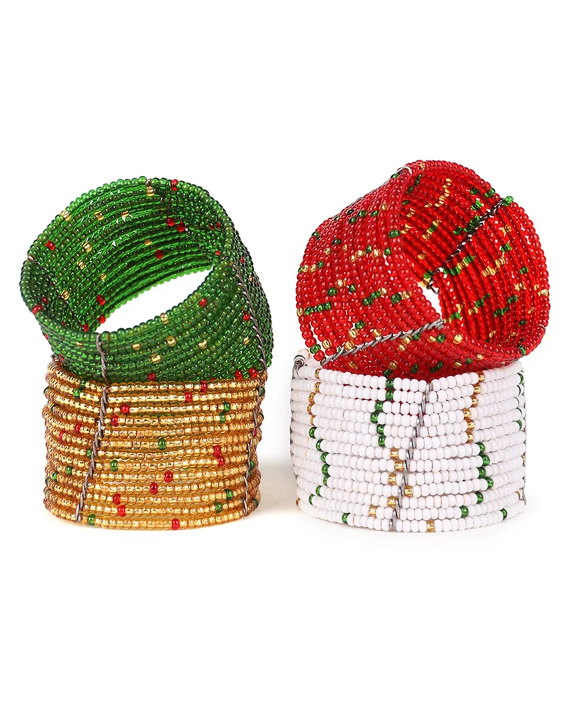 MEZA: Handwoven Beaded Napkin Ring